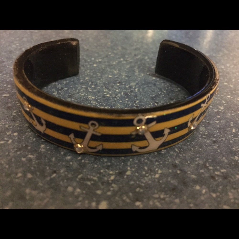 3 Debbie Brooks wooden bracelets with anchors